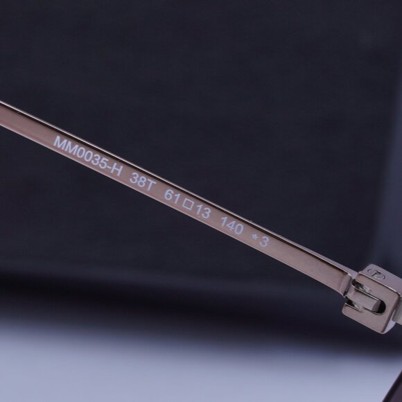 MaxMara MM0035-H 38T Geometric Sunglasses - Bronze/Bordeaux - Picture 9 of 11